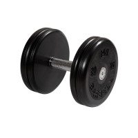 Гантель классик с вращающейся ручкой хром 20 кг MB Barbell MB-FdbEM-B20