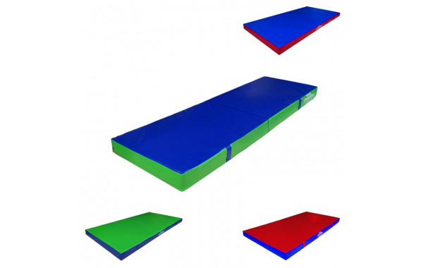 Мат гимнастический 200х50х10см винилискожа складной в 2 сложения (холлослеп/холлофайбер) Dinamika ZSO-001337 600_380