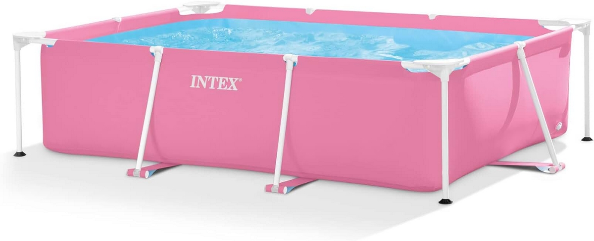 Каркасный бассейн 220х150х60см Intex Pink Metal Frame 28266 1200_488