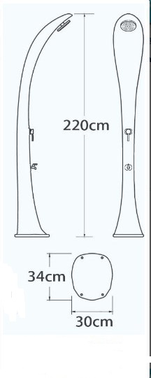 Солнечный душ для бассейна Poolmagic SS0930BL Blue 216_541