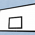 Щит баскетбольный игровой фанерный на металлической раме 180х105см Гимнаст 2.59.1.a 120_120