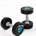 Гантели в уретане 38 кг Live Pro Premium Urethane Dumbbells LP8000-38 120_120